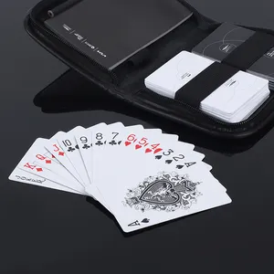 Arabie Saoudite Koweït 100% Cartes de poker en PVC durables étanches Carte à jouer personnalisable en plastique avec votre propre logo D