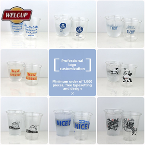Vasos <span class=keywords><strong>de</strong></span> Plástico Desechables con Logotipo Personalizado, Bajo MOQ, para Cafeterías, Bebidas Frías para Llevar, Alta Transparencia, Reciclables, Personalización Rápida - Product Image 5