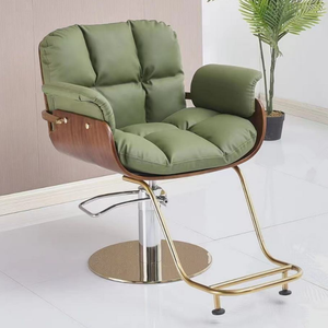 Silla de Estilista de Cuero Moderna y Personalizada de Alta Calidad, Silla de Peluquería de Acero en Oferta para Spa y Belleza - Product Image 4