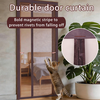Cortina Magnética Premium 2026 con Apertura Lateral, Cortina Mosquitera Autocerrable para Puerta de Hogar y Dormitorio, Ideal para Verano