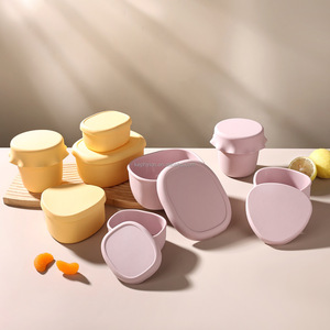Contenitore per Alimenti in Silicone di Grado Alimentare con Coperchio Sigillato 600ML, Portatile per <span class=keywords><strong>Casalinghe</strong></span>, Campeggiatori, Viaggiatori, Utenti di Palestra - Product Image 5