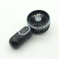 Mini ventilateur à cils rechargeable portable Beautiful Diamond en couleurs rose/bleu/noir/blanc/violet pour salon de beauté