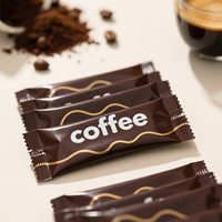 Petits sacs Sachet colorés imprimés personnalisés sacs de café instantané enveloppe extérieure de café goutte à goutte sacs de poudre de café emballage alimentaire