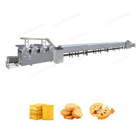 Petite ligne de production automatique personnalisée de biscuits gaufrés Machine à biscuits