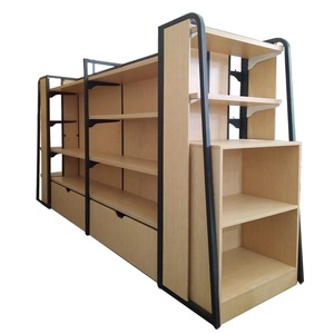 Thiết kế mới tùy chỉnh khung thép và gỗ hiển thị đứng giá - Product Image 2