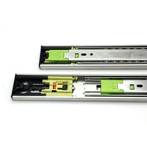 Glissières de tiroir à fermeture automatique Jin Aoding Rebounder, 3 sections, à roulement à billes, en acier laminé à froid, pour meubles - Product Image 3