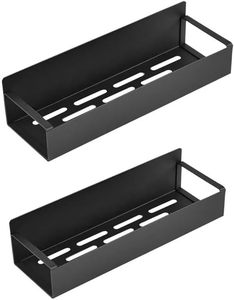 Étagère à épices magnétique en métal à trois niveaux avec étagère de réfrigérateur amovible et organisateur à crochets pour la cuisine - Product Image 4