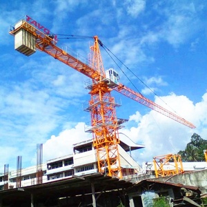 Kỹ thuật máy móc cẩu tháp 8 tấn 10 tấn Trung Quốc Thương hiệu Flat Top cẩu tháp cho công trường xây dựng - Product Image 1