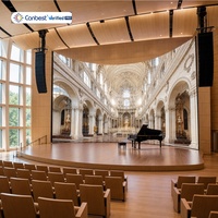 Écran LED fixe d'intérieur Canbest FIW 640x480mm à service frontal, montage au plafond en aluminium pour mur vidéo
