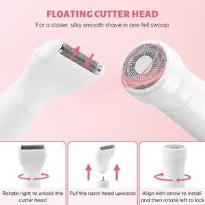 Lady Shaver dao cạo điện 4 trong 1 tóc Remover cho môi trên, cằm, đào lông tơ, ria mép - Product Image 4