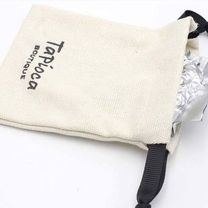 High Quality Customized <b>Drawstring</b> <b>Pouches</b> Eco-Friendly Jewelry Gift <b>Pouch</b> 100% Organic Cotton <b>Drawstring</b> Bag With Black Ribbon - Product Image 4