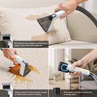 Nettoyeur vapeur professionnel portable pour tapis, tissus et tapisserie, avec une puissante aspiration, idéal pour nettoyer les canapés et les tapis.