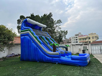 20ft PVC Commercia Saut Château Gonflable Enfants Toboggan Parc Aquatique Toboggan pour Piscine