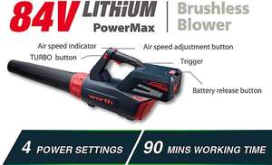 Bateria de Lítio 84V para Máquinas de Jardim, Ferramentas Elétricas, Soprador de Folhas Sem Fio - Product Image 4