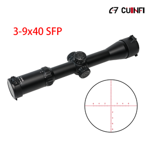 Lunette <span class=keywords><strong>de</strong></span> tir tactique Cuinfi 3-9x40 SFP, identique à RITON, tube <span class=keywords><strong>de</strong></span> 30 mm, deuxième plan focal, réticule métallique éclairé, réinitialisation à zéro, noire - Product Image 2