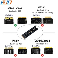 Adaptateur SSD M.2 NGFF PCIe X4 NVME 2280 12+16PIN pour Macbook Air A1465 A1466 Pro A1398 A1502 A1419 2013 2014 2015 2016 2017