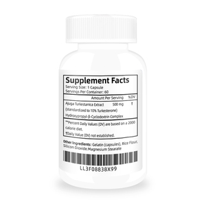 Suplemento de Turkesterona 500mg 60 Cápsulas Rendimiento Atlético Masa Muscular Proporciona Energía Cápsulas de Turkesterona - Product Image 2