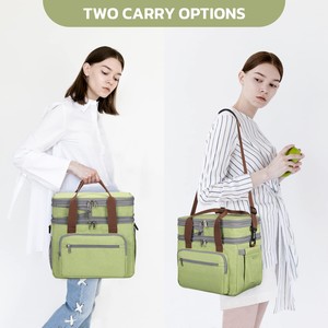 Sac <span class=keywords><strong>isotherme</strong></span> extensible à double compartiment, étanche, pour le camping, les voyages et la plage - Product Image 3