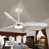 Ventilateurs de plafond intelligents à LED avec télécommande Climatisation Application domestique Ventilateur de plafond avec lumière LED