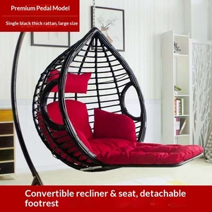 Fauteuil suspendu romantique en bambou, hamac berceau, <span class=keywords><strong>balançoire</strong></span> de balcon, chaise à bascule, fauteuil de relaxation intérieur, fauteuil <span class=keywords><strong>nid</strong></span> <span class=keywords><strong>d</strong></span>'<span class=keywords><strong>oiseau</strong></span>, <span class=keywords><strong>pour</strong></span> <span class=keywords><strong>adulte</strong></span> extérieur - Product Image 3
