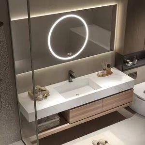 Custom Professional Hotel Modern Design <b>Waterproof</b> <b>Bathroom</b> Floating Vanity - Product Image 2
