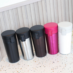 Gobelet à café portable 380 ml 500 ml, doublure en acier inoxydable 304, coque extérieure en PP 201, couvercle rabattable, tasse isotherme de voyage, logo personnalisé - Product Image 4