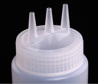 Botol Remas plastik kecil LDPE 80/120/180/240/360/480ml dengan tutup untuk saus tomat madu cabai
