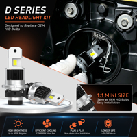 Kit de phares LED de remplacement HID D2S D2R D4S D4R personnalisé avec branchement direct, adapté aux marques d'éclairage automobile et aux acheteurs en gros