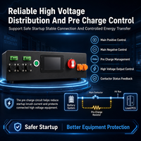 BMS Haute Tension 100A 200A Max 400V 1000V CP DP Unité Maîtresse Unité Esclave ESS Solaire Hors Réseau BT LCD CAN LiFePO4 Boîtier PDU Automatique