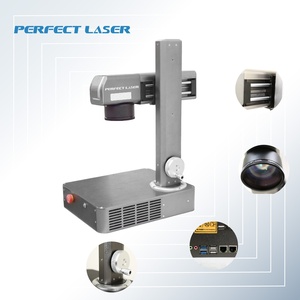 เครื่องเลเซอร์ Perfect Laser 20w ขนาดเล็กแบบตั้งโต๊ะ สำหรับอะลูมิเนียม อะคริลิก สแตนเลส เหล็ก ป้ายชื่อ หมาย<span class=keywords><strong>เลข</strong></span>ซีเรียล เครื่องทำเครื่องหมายด้วยไฟเบอร์เลเซอร์ - Product Image 3