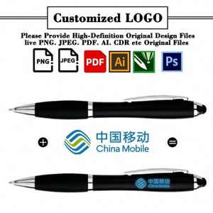 Customized 3-in-1 Multi-Functional Stylus LED Light Ballpoint <b>Pen</b> with Engraved Logo Promotional Stock Light up <b>Pen</b> - Product Image 2