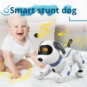 Smart Bionic Programmable Dog Tricks Kinder fernbedienung Elektrisches Lern roboter Spielzeug 1:5 Durable Plastic Light Sound - Product Image 4