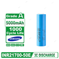 Batería Recargable Samsung NMC Cilíndrica de 3.7V y 5000mAh de Mega Capacidad