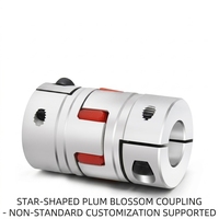 Accouplement Plum, accouplement élastique à couple élevé pour encodeur à vis sans fin, accouplement en alliage d'aluminium pour servomoteur