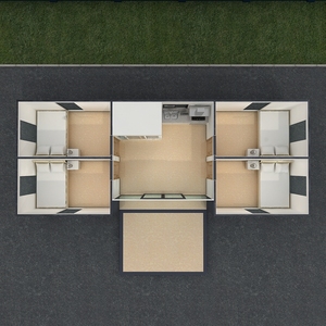 20ft 40ft desmontable de la casa contenedor incluido dormitorio casa viva - Product Image 4