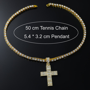 2026 Hot Selling Hiphop Style Alloy <b>Cross</b> Pendant Necklace Cool Personalized Men's Charm Necklaces Wholesale Jewelry Trendy - Product Image 5