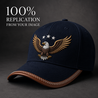 Casquette de baseball 6 panneaux, chapeau de golf, patch brodé, logo PVC, broderie 3D, délavée à l'acide, effet vieilli, imperméable, respirante, pour événements