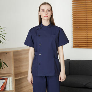 Uniforme de enfermera médica personalizado de alta calidad al por mayor Jogger Top Scrubs uniformes de hospital - Product Image 5