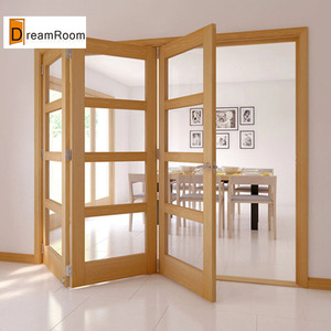 <span class=keywords><strong>Porte</strong></span> intérieure à double battant en bois blanc avec vitrage - Product Image 3