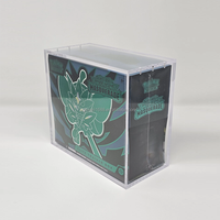 Étui de présentation en acrylique personnalisé avec couvercle magnétique pour Elite Trainer Box, boîte de jeu de cartes à collectionner, boîte de protection UV