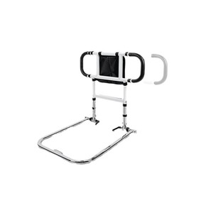 Foldable Height Adjustable Bedside Handrail With <b>Motion</b> <b>Sensor</b> <b>Light</b> For Seniors 54.6cm White No Drilling Required - Product Image 2