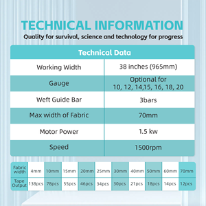 जेस्ग के लिए जेस्ग नवीनतम उच्च गति क्रोकेट बुनाई मशीन, लोचदार बैंड चिकित्सा टेप जाल संकीर्ण वेबबिंग - Product Image 5