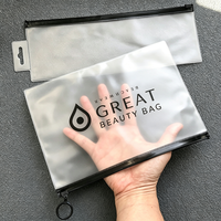 Emballage personnalisé en plastique pour extensions de cheveux, sac en PVC transparent, sacs en plastique pour extensions de cheveux