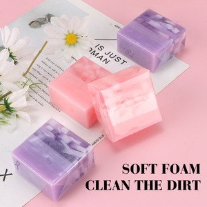 Cherry Handmade Trong Suốt Tinh Dầu Xà Phòng Với Hoa Hồng Hoa Oải Hương Hương Rắn Thành Phần Thảo Dược 110G Cho Tất Cả Các Loại Da - Product Image 2