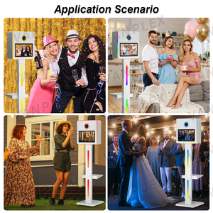 Nuovissimo 2026: Cabina Fotografica con Schermo Touch a Specchio da 15,6 Pollici |   Specchio Magico <span class=keywords><strong>per</strong></span> Matrimoni |   Compatibile con DSLR + <span class=keywords><strong>Stampa</strong></span> Istantanea + Wi-Fi - Product Image 4