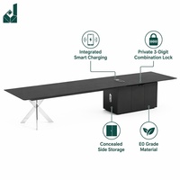 Bureau de direction en forme de L, placage ébène, finition laquée piano haute brillance, poste de travail durable en MDF pour le siège d'entreprise