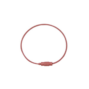 Colored Painted Steel Wire Ring Keychain Stainless Steel 1.5mm Diameter 15cm Length Durable Modern Simple Style - Product Image 3