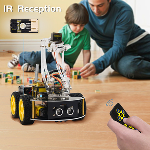 แขนหุ่นยนต์กลไก 4WD <span class=keywords><strong>สำหรับ</strong></span> <span class=keywords><strong>Arduino</strong></span> จากโรงงาน OEM <span class=keywords><strong>สำหรับ</strong></span>รถหุ่นยนต์อัจฉริยะ - Product Image 6