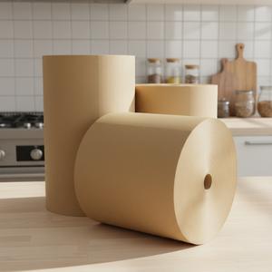 Papier brun anti-graisse OGR 40 GSM, papier de cuisson enduit de silicone de qualité alimentaire, rouleaux pour emballage alimentaire et boulangerie - Product Image 1