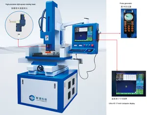 DK7745 Wirtschaft lich 5-Achsen-schnell dk77 cnc Drahts chneide maschine für Metall Mittlere Geschwindigkeit Edm Drahts chneide maschine Controller Max Travel Ma